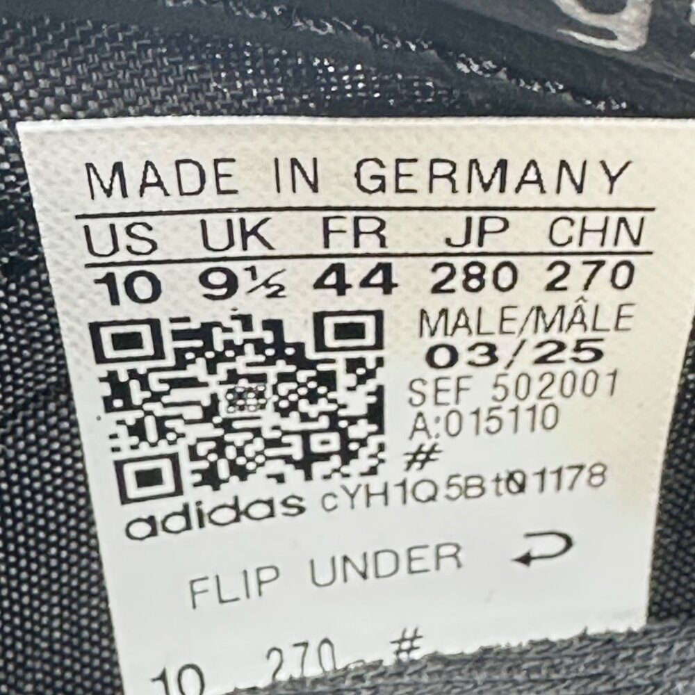 Mens Adidas Copa Mundial Leather Soccer Cleats Black Made In Germany 015110 Sz10 - Picture 9 of 9